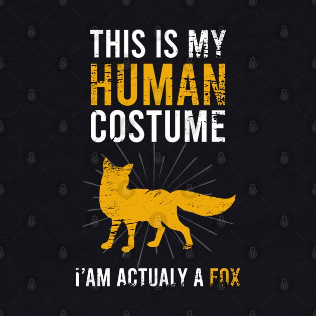 this is my human costume im actually a FOX by Teekingdom